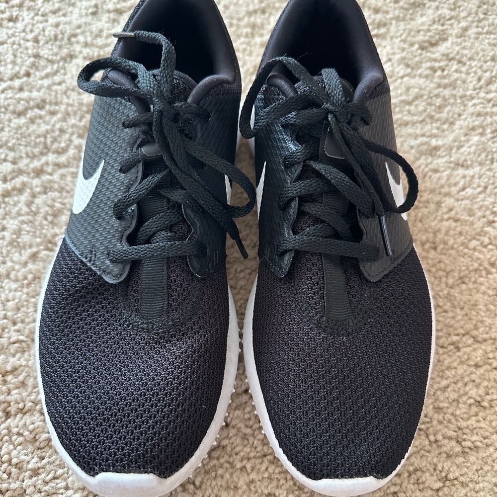 Nike Black and White Spikeless Golf Shoes